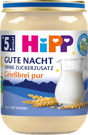 Abendbrei Gute Nacht Grieß nach dem 5. Monat HiPP