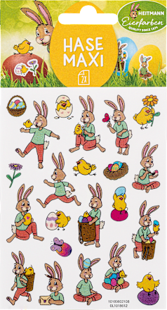 samolepky na vajíčka Zajíci maxi HEITMANN Eierfarben