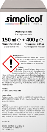 Flüssige Textilfarbe Eiskaffee-Braun Simplicol