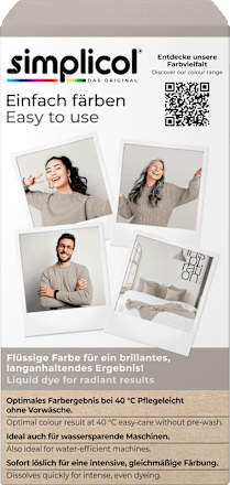 Flüssige Textilfarbe Eiskaffee-Braun Simplicol