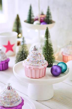 Kugel aus Kunststoff, Cupcake, rosa Dekorieren & Einrichten