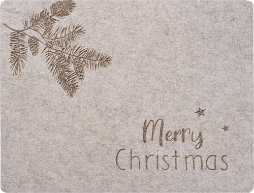 Platzset aus Filz, rechteckig, beige Dekorieren & Einrichten