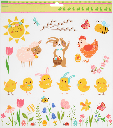 Fensterbild A3, kleine Tiermotive Dekorieren & Einrichten