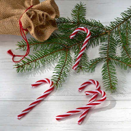 Zuckerstangen aus Kunststoff 6tlg Dekorieren & Einrichten