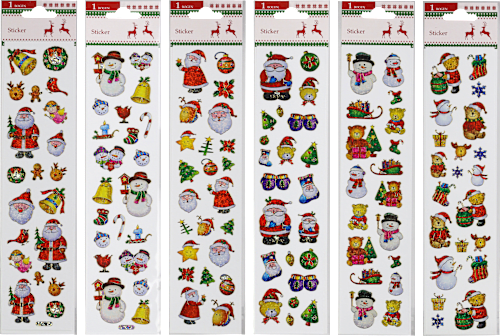 Aufkleber, Weihnachtsmotiv, glänzend Dekorieren & Einrichten