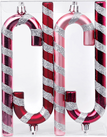 Zuckerstange gestreift, rosa/bordeaux Dekorieren & Einrichten