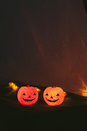 LED Kürbis orange 8cm Dekorieren & Einrichten