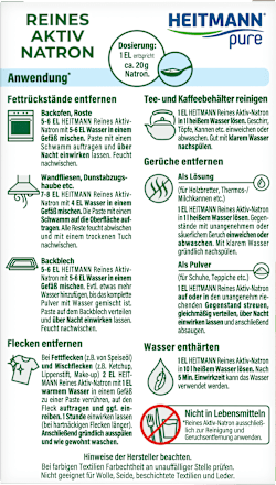 Reines Aktiv Natron Pulver HEITMANN pure