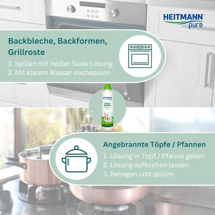 Reine Soda flüssig für Haushalt & Garten  HEITMANN pure