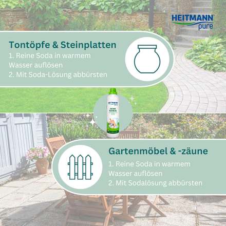 Reine Soda flüssig für Haushalt & Garten  HEITMANN pure