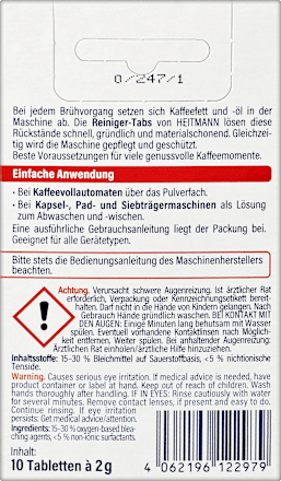 Kaffeemaschinenreiniger Tabs Heitmann