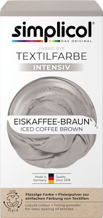 Flüssige Textilfarbe Eiskaffee-Braun Simplicol