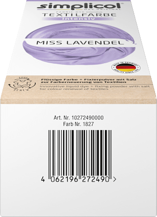 Textilfarbe intensiv Miss Lavendel Simplicol