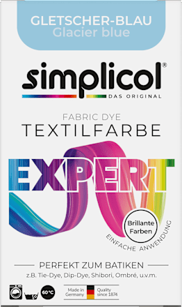 Textilfarbe expert Gletscher-Blau Simplicol