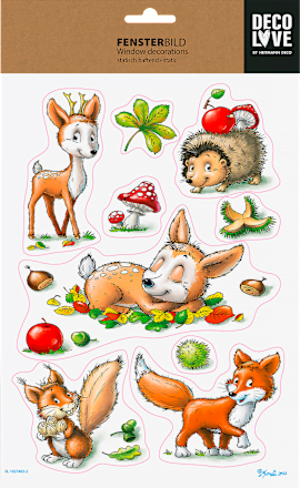 Fensterbild Waldszene (DIN A4) BRAUNS-HEITMANN