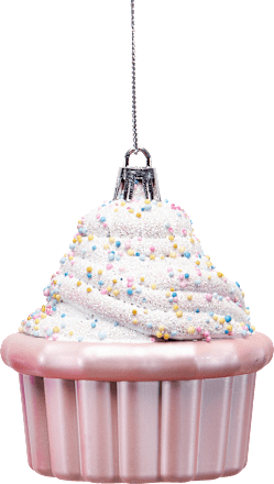 Kugel aus Kunststoff, Cupcake, rosa Dekorieren & Einrichten