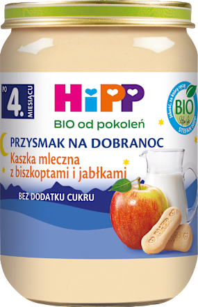 Kaszka mleczna z biszkoptami i jabłkami BIO HiPP