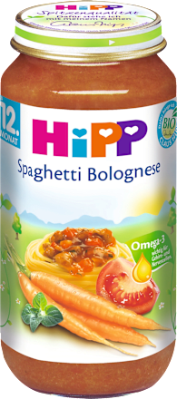 HiPP Kindermenü Spaghetti Bolognese ab 12. Monat, 250 g dauerhaft ...