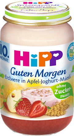 Guten Morgen Erdbeere in Apfel-Joghurt Müsli ab 10. Monat HiPP