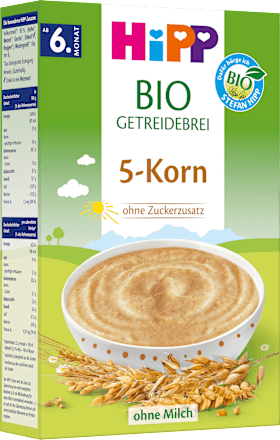 Bio-Getreidebrei Fünfkorn HiPP