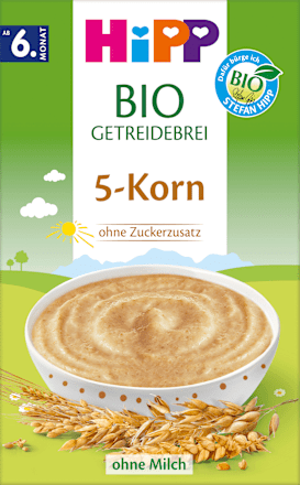 Bio-Getreidebrei Fünfkorn HiPP