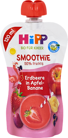 BIO Smoothie – jagoda, jabuka i banana, 12+ mj. HiPP