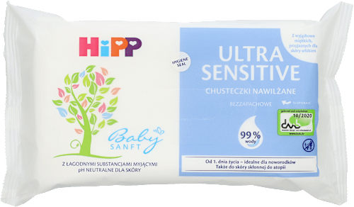 Chusteczki ULTRA-SENSITIVE HiPP Babysanft