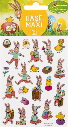 Stikere pentru ouă motive iepuraș HEITMANN Eierfarben