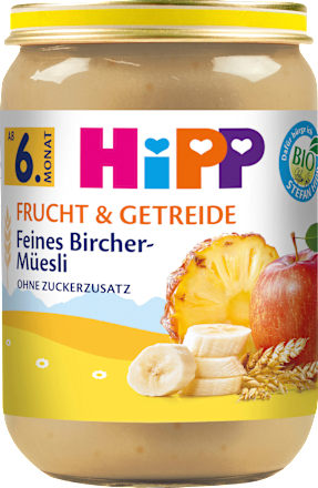 Frucht & Getreide Feines Bircher Müsli ab dem 6. Monat HiPP