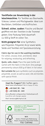 Textilfarbe intensiv Eiskaffee-Braun Simplicol