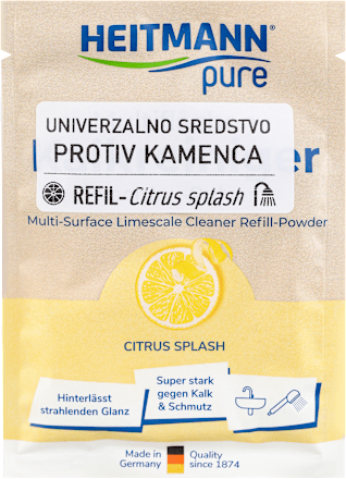 pure UNIVERZALNI SREDSTVO PROTIV KAMENCA REFILL - Citrus splash HEITMANN pure