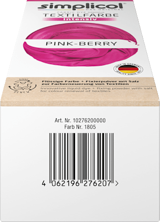 Textilfarbe intensiv Pink-Berry Simplicol