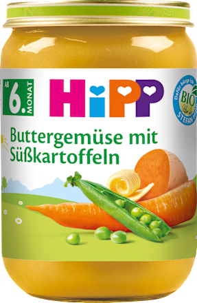 Gemüse Buttergemüse mit Süßkartoffeln ab dem 6. Monat HiPP