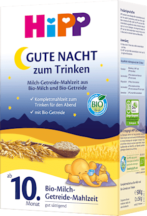 Getreidebrei Bio Gute Nacht mit Bio-Milch ab dem 10.Monat HiPP