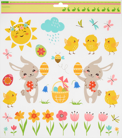 Fensterbild A3, kleine Tiermotive Dekorieren & Einrichten