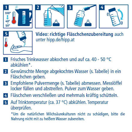 Anfangsmilch 1 Combiotik von Geburt an HiPP