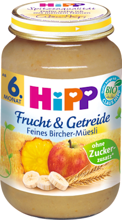 Frucht & Getreide Feines Bircher Müesli ab 6. Monat HiPP