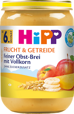 Frucht & Getreide Feiner Obst-Brei mit Vollkorn, ab dem 6.Monat HiPP