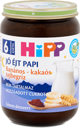 Bio tejbegríz  banán- kakaó 6 hónapos kortól HiPP