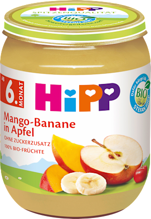 Früchte Mango-Banane in Apfel ab dem 6. Monat HiPP