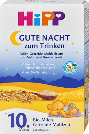 Getreidebrei Bio Gute Nacht mit Bio-Milch ab dem 10.Monat HiPP