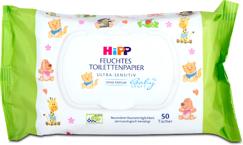 Hârtie igienică umedă pentru copii  HiPP Babysanft