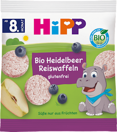 Babysnack Heidelbeer Reiswaffeln, ab dem 8. Monat HiPP