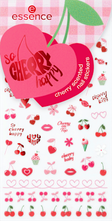 Dišeče nalepke za nohte SO CHERRY, 01 With Extra Cherries, Please! essence
