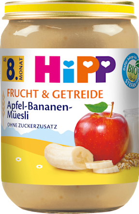 Frucht & Getreide Apfel-Bananen-Müsli, ab dem 8.Monat HiPP