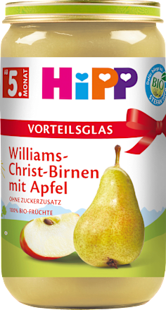 Früchte Williams-Christ-Birnen mit Apfel, ab dem 5. Monat HiPP
