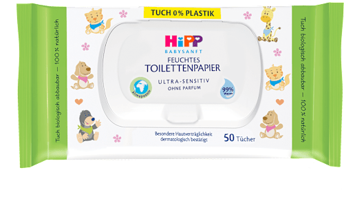 Hârtie igienică umedă pentru copii  HiPP Babysanft