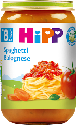 Menü Spaghetti Bolognese ab dem 8. Monat HiPP
