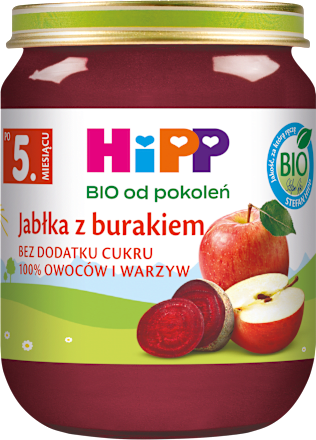 Jabłka z burakiem BIO, po 5. miesiącu HiPP