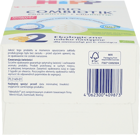Mleko następne 2 Bio Combiotik  HiPP